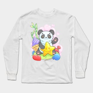 cute panda Long Sleeve T-Shirt